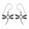 Fashion 82343-SP<br>LUNA FASHION earring dragonfly w/ round - SILVER PLATED over brass - Thumbnail Image 8