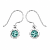 Fashion 82704-SP<br>LUNA FASHION earring double bezel w/ leverback round 6mm - SILVER PLATED over brass - Thumbnail Image 7